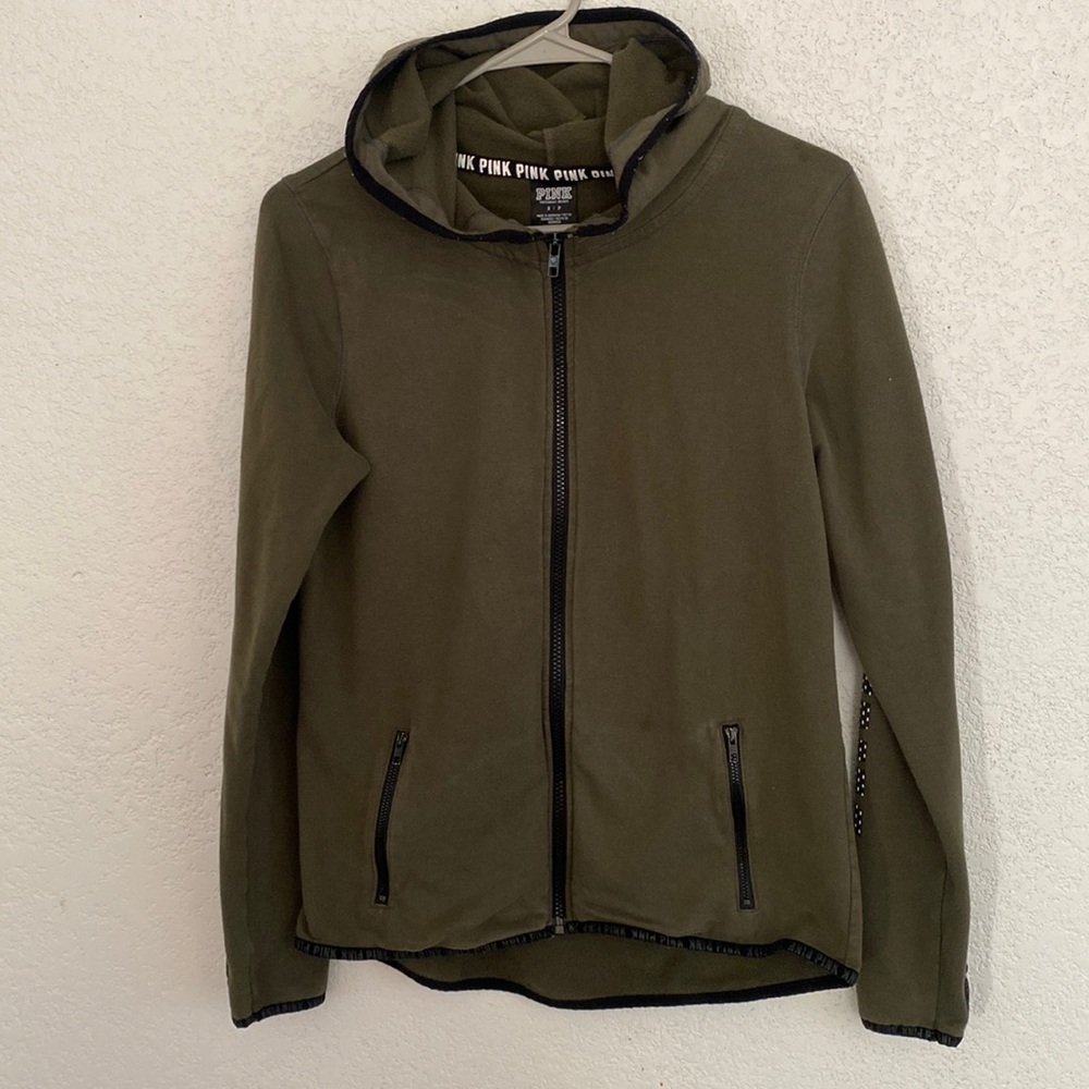 Pink zip up
